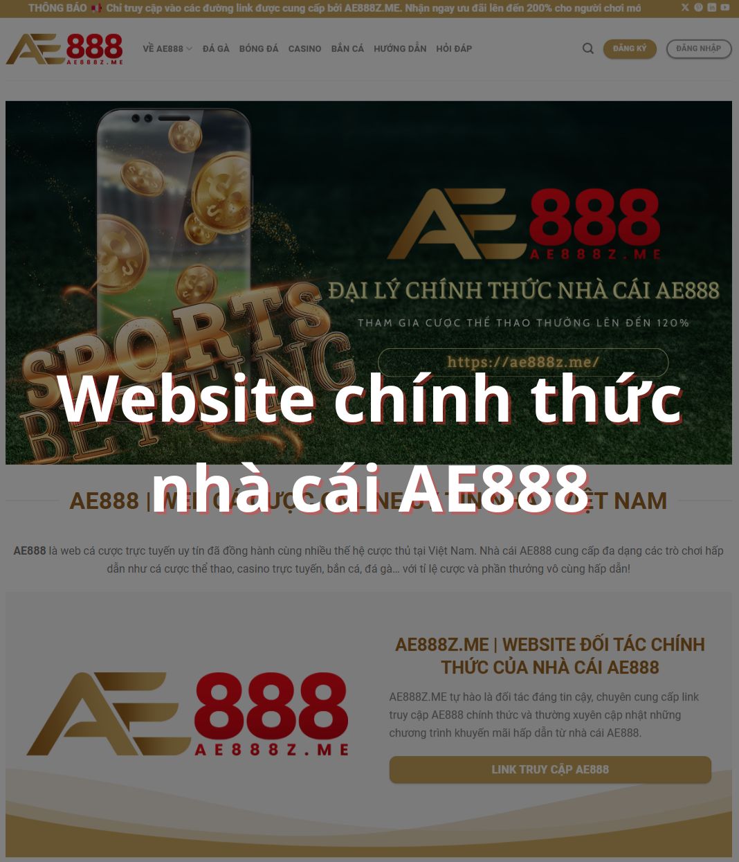 website chính thức ae888